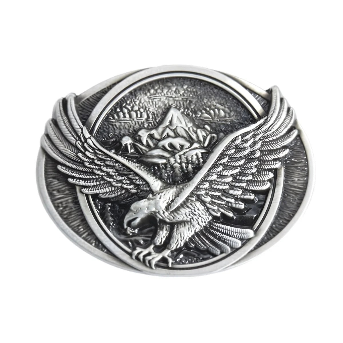Boucle Ceinture Aigle Survolant Montagne Modèle Luke - La Ceinturerie