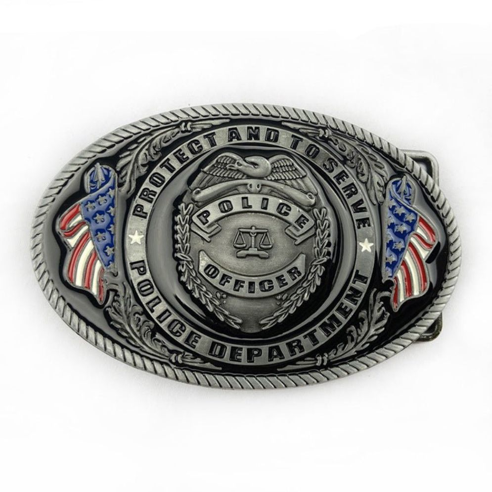 Boucle de Ceinture Américaine Police Officer Modèle Xadi - La Ceinturerie
