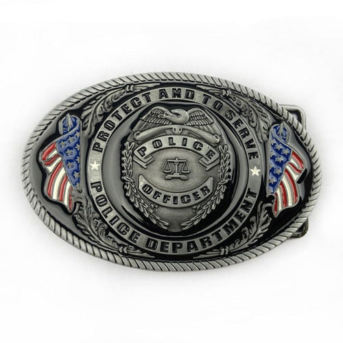 Boucle de Ceinture Américaine Police Officer Modèle Xadi - La Ceinturerie