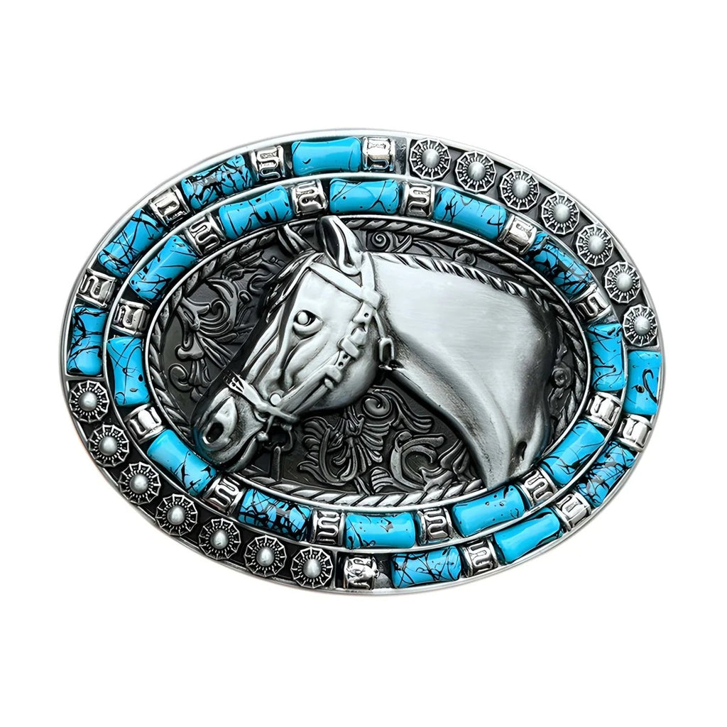 Boucle de Ceinture Anima Tête de Cheval Modèle Klaas - La Ceinturerie
