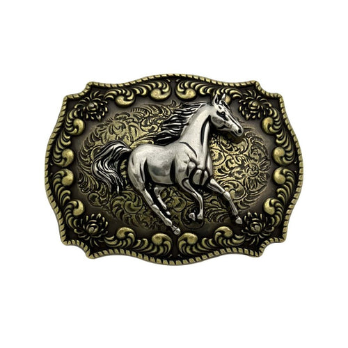 Boucle de Ceinture Animal Cheval au Galop Modèle Jimy - La Ceinturerie

