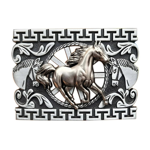 Boucle de Ceinture Animal Cheval Galopant Modèle Jim - La Ceinturerie


