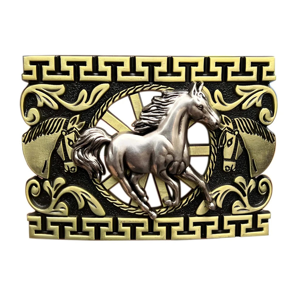 Boucle de Ceinture Animal Cheval Galopant Modèle Jim - La Ceinturerie
