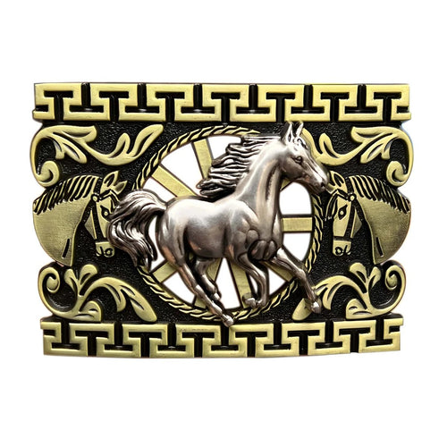 Boucle de Ceinture Animal Cheval Galopant Modèle Jim - La Ceinturerie
