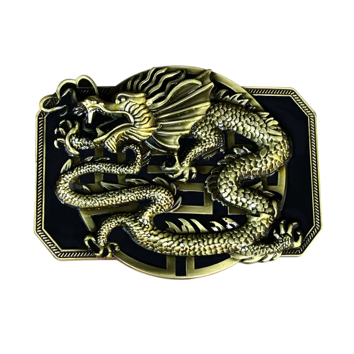 Boucle de Ceinture Animal Dragon Asiatique Modèle Shaun - La Ceinturerie