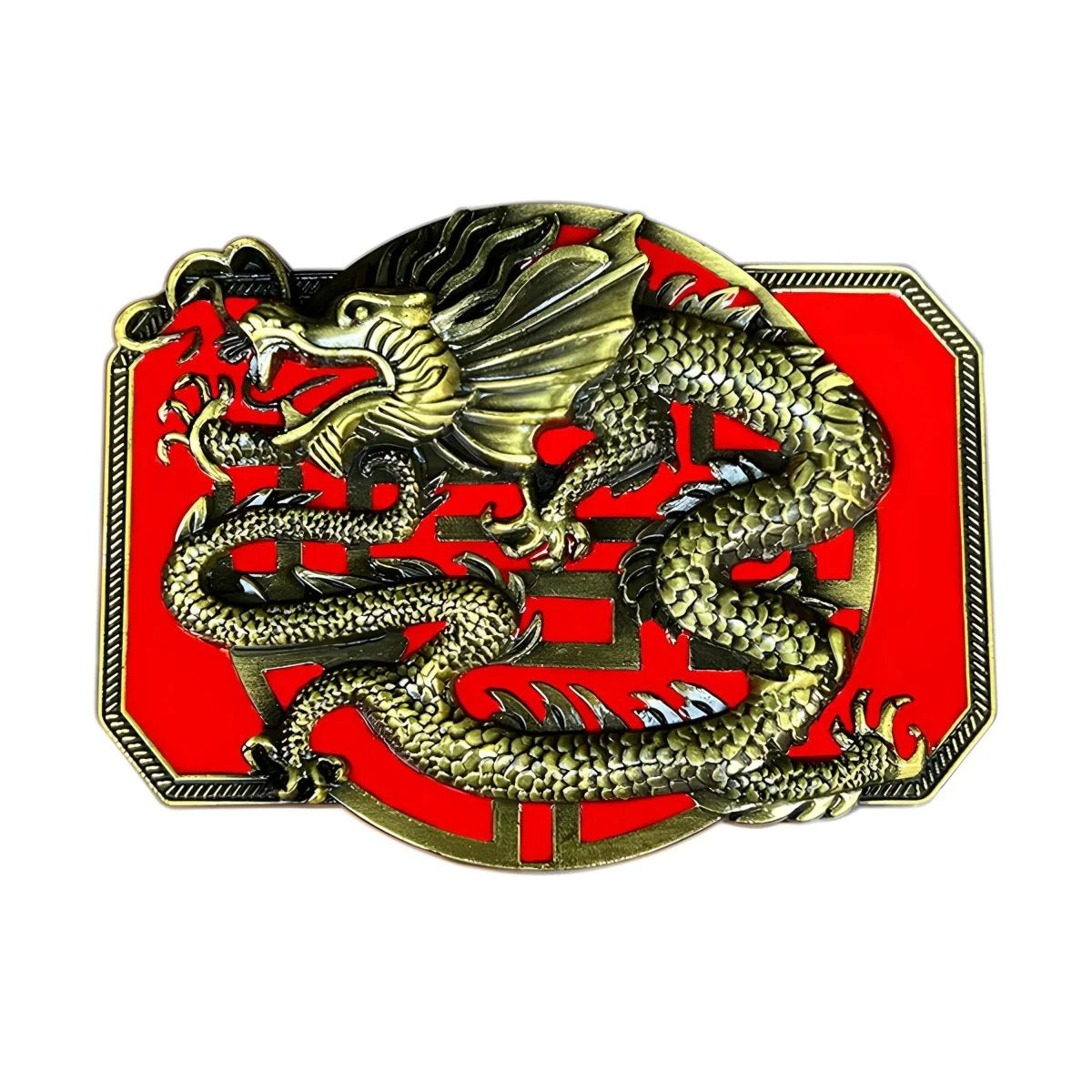 Boucle de Ceinture Animal Dragon Asiatique Modèle Shaun - La Ceinturerie