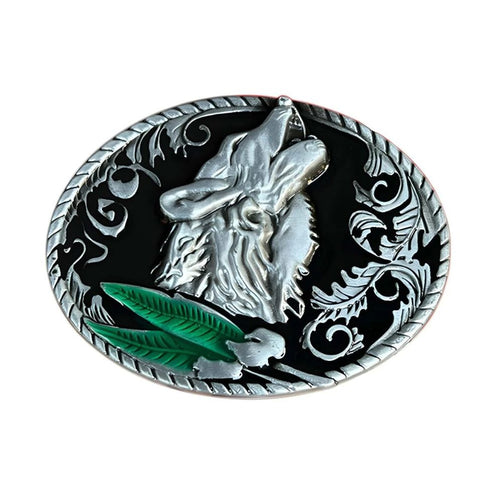 Boucle de Ceinture Animal Loup Hurlant Modèle Dustin - La Ceinturerie