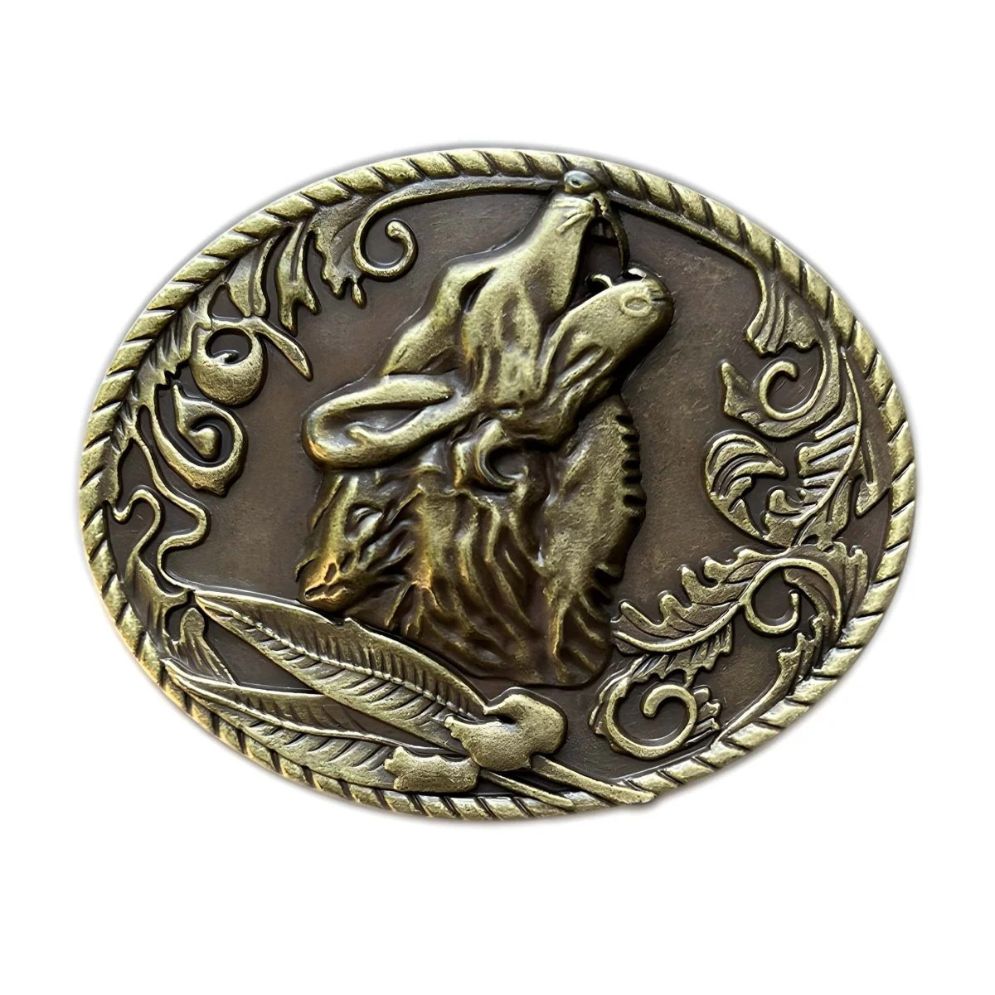 Boucle de Ceinture Animal Loup Hurlant Modèle Dustin - La Ceinturerie
