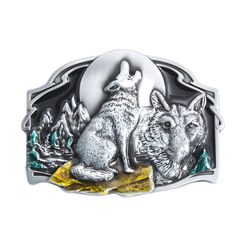 Boucle de Ceinture Animal Loup Hurlant Modèle Lyle - La Ceinturerie

