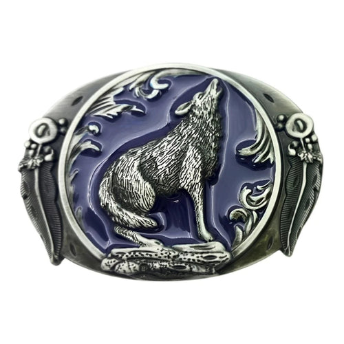 Boucle de Ceinture Animal Loup Modèle Zalen - La Ceinturerie