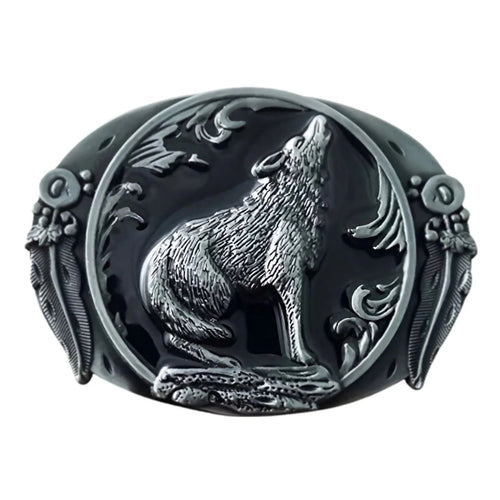Boucle de Ceinture Animal Loup Modèle Zalen - La Ceinturerie