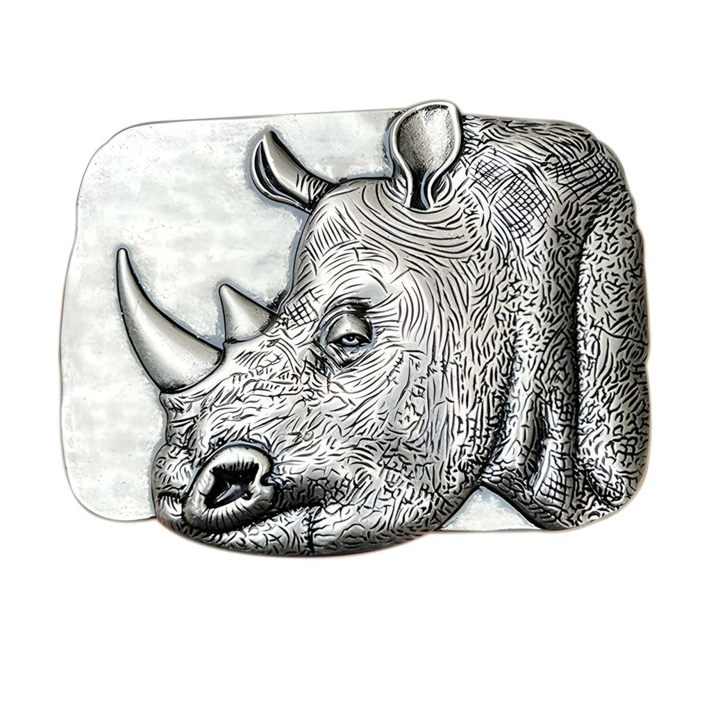 Boucle de Ceinture Animal Rhinocéros Modèle Russell - La Ceinturerie

