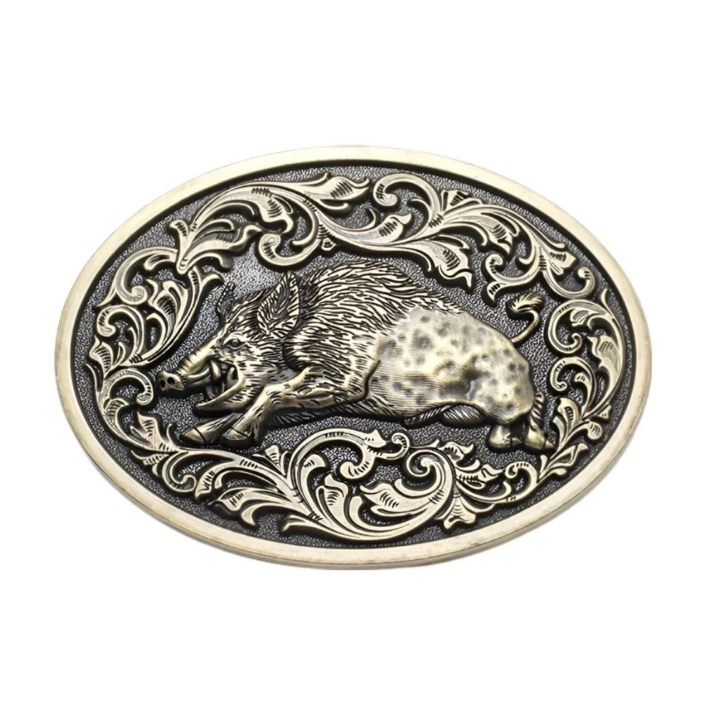 Boucle de Ceinture Animal Sanglier Modèle Akia - La Ceinturerie


