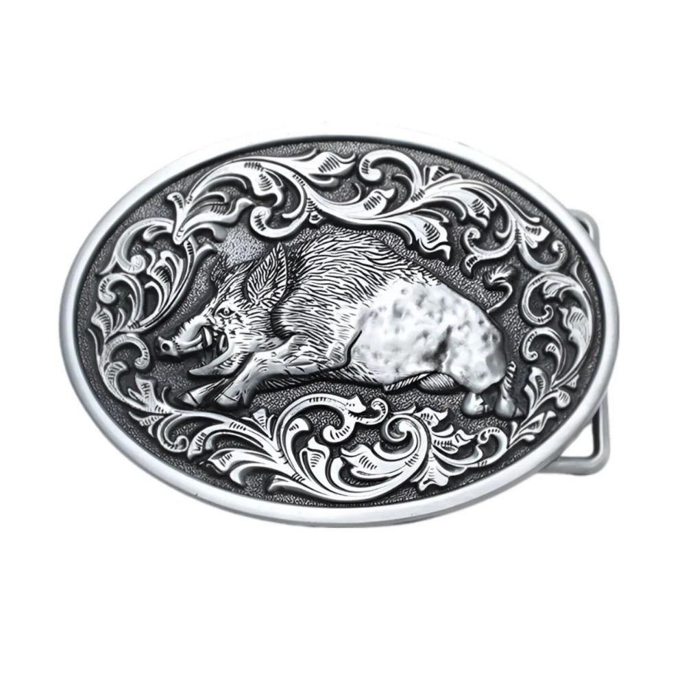 Boucle de Ceinture Animal Sanglier Modèle Akia - La Ceinturerie
