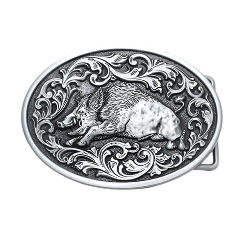 Boucle de Ceinture Animal Sanglier Modèle Akia - La Ceinturerie
