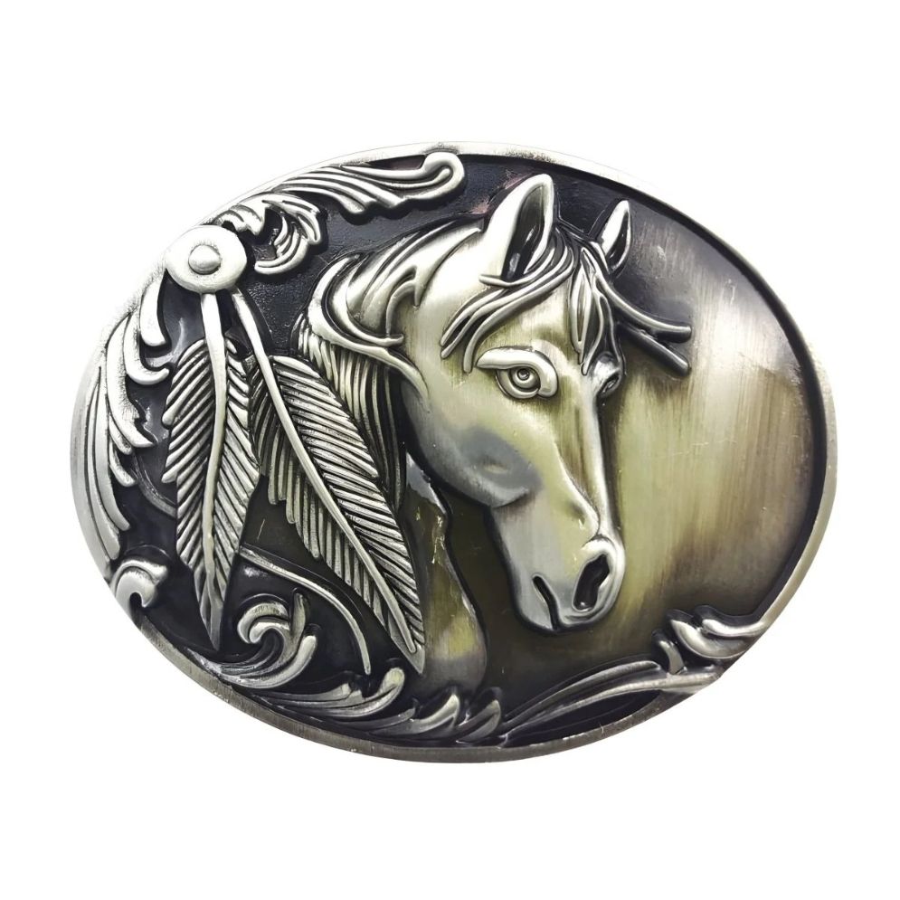 Boucle Ceinture Animal Tête de Cheval Modèle Preston - La Ceinturerie
