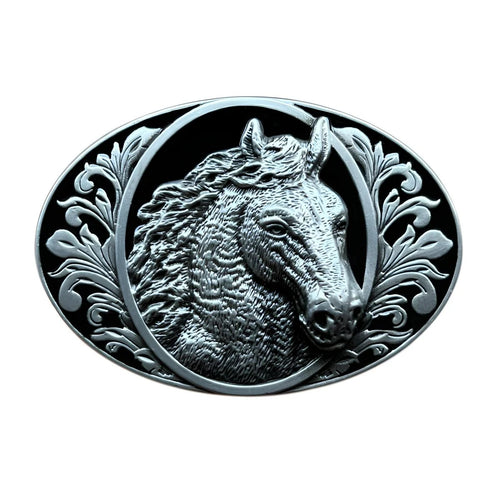 Boucle Ceinture Animal Tête de Cheval Modèle Rayden - La Ceinturerie