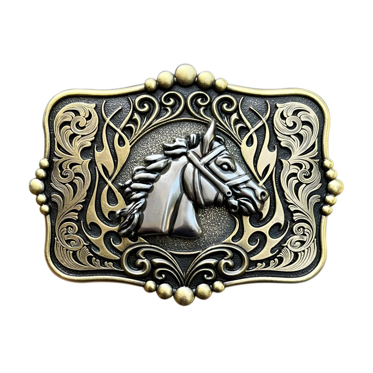 Boucle de Ceinture Animal Tête de Cheval Modèle Sam - La Ceinturerie

