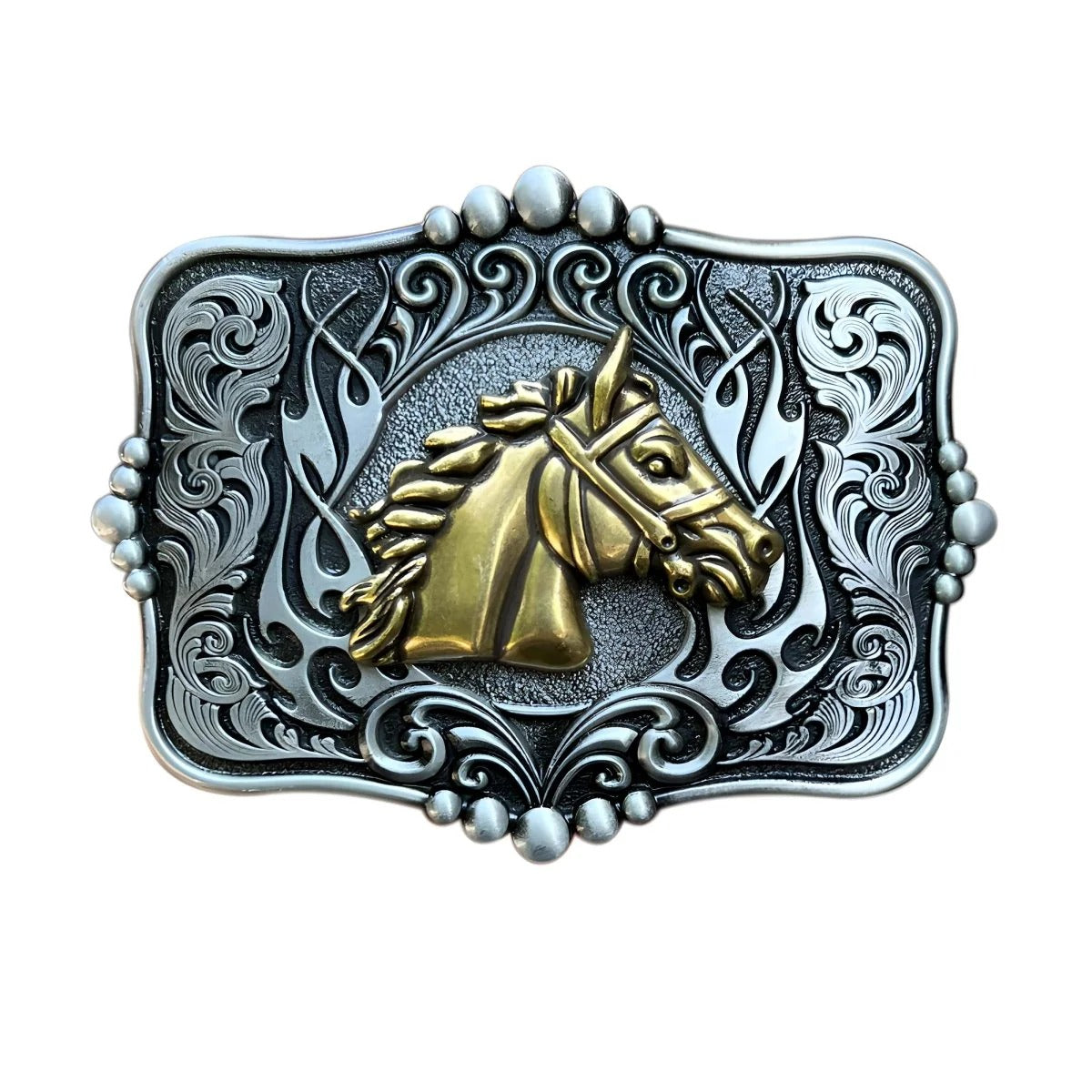 Boucle de Ceinture Animal Tête de Cheval Modèle Sam - La Ceinturerie
