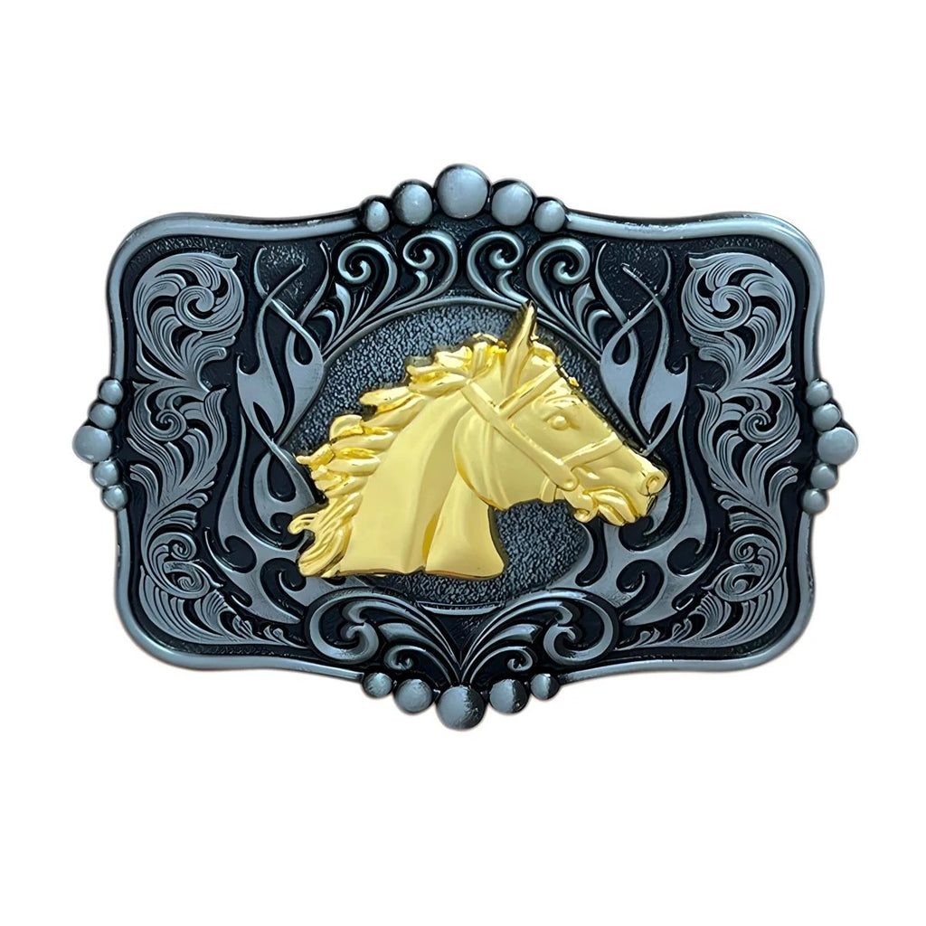 Boucle de Ceinture Animal Tête de Cheval Modèle Sam - La Ceinturerie

