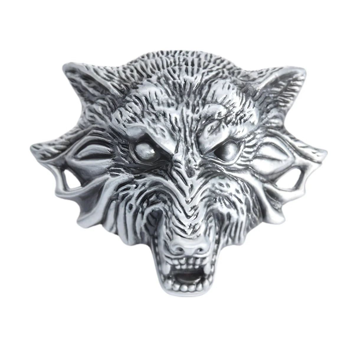 Boucle de Ceinture Animal Tête de Loup Modèle Farrell | La Ceinturerie

