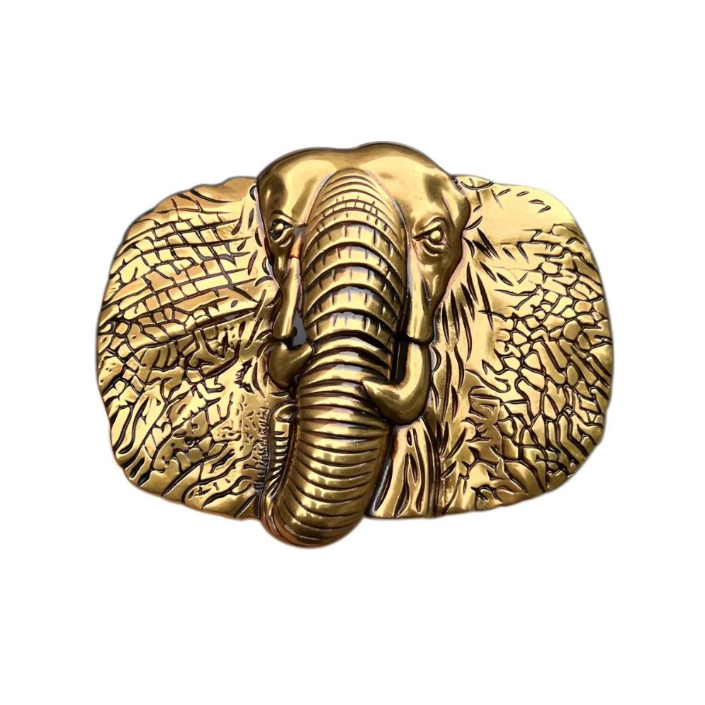 Boucle de Ceinture Animal Tête D'éléphant Modèle Hank - La Ceinturerie


