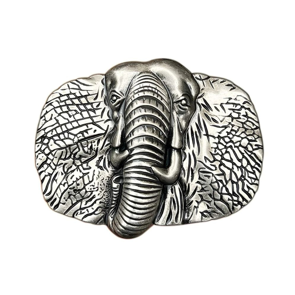 Boucle de Ceinture Animal Tête D'éléphant Modèle Hank - La Ceinturerie
