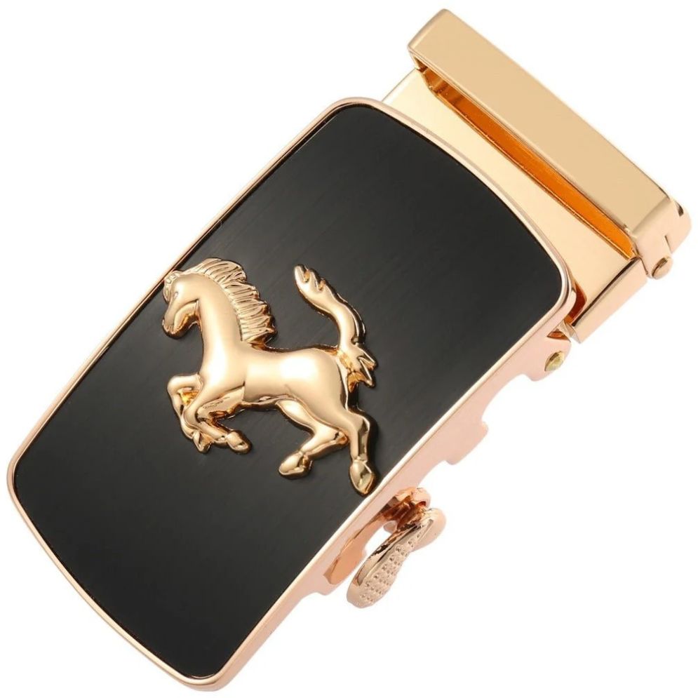 Boucle Ceinture Automatique Motif Cheval Modèle Brandon - La Ceinturerie