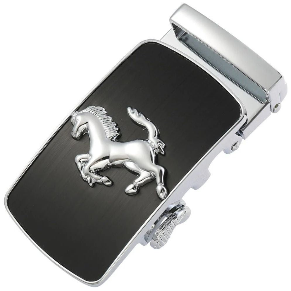 Boucle Ceinture Automatique Motif Cheval Modèle Brandon - La Ceinturerie