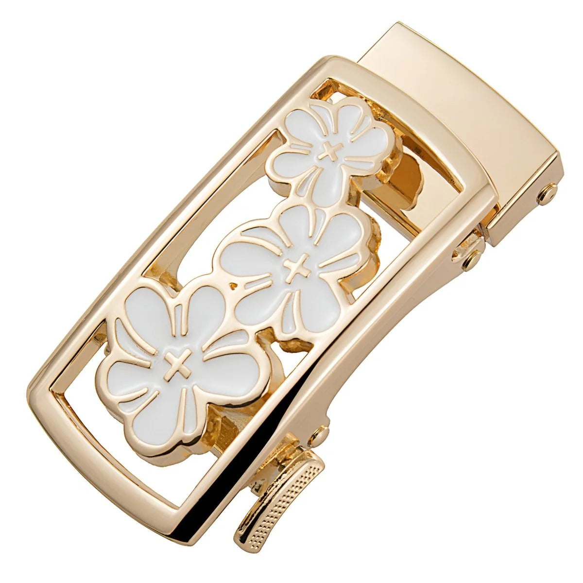 Boucle de Ceinture Automatique Trio de Fleurs Modèle Hernin | La Ceinturerie
