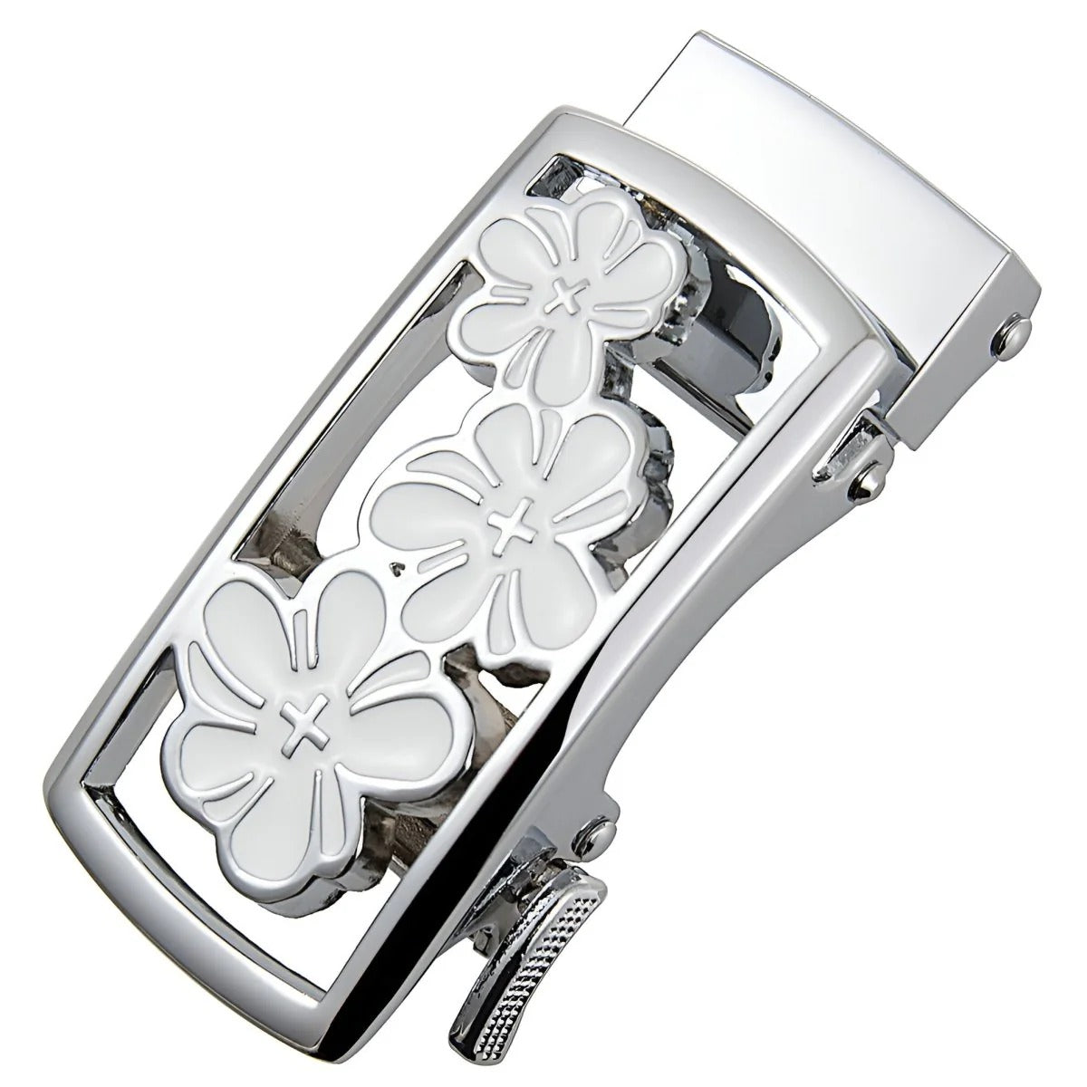 Boucle de Ceinture Automatique Trio de Fleurs Modèle Hernin | La Ceinturerie