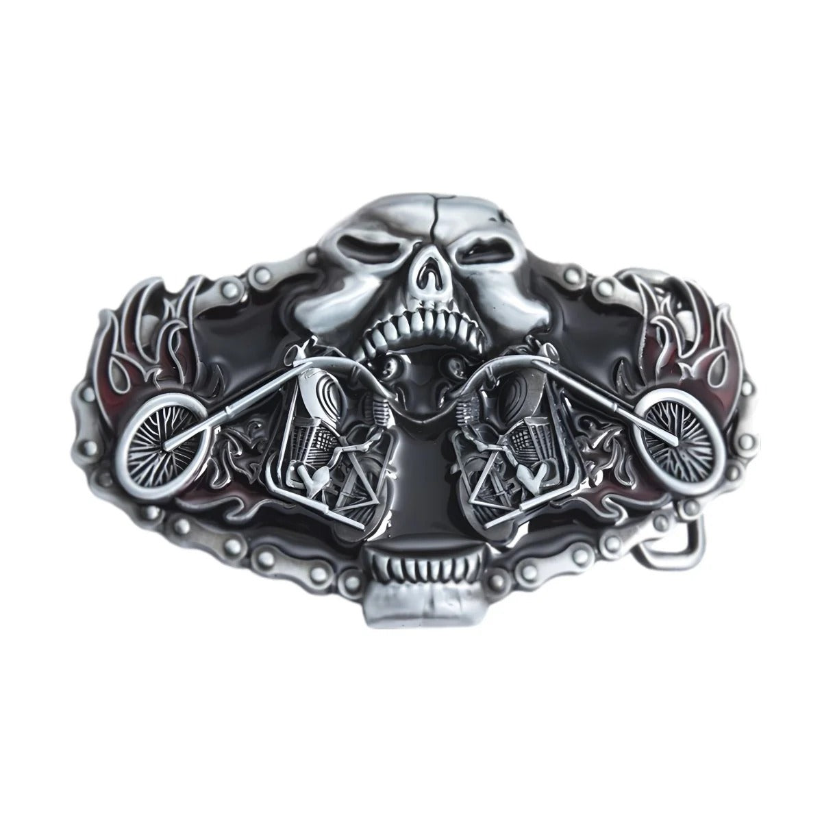 Boucle de Ceinture Double Moto Modèle Elmer - La Ceinturerie

