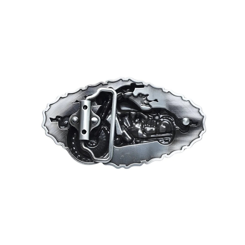 Boucle de Ceinture Moto Enflammée Modèle Wesley | La Ceinturerie

