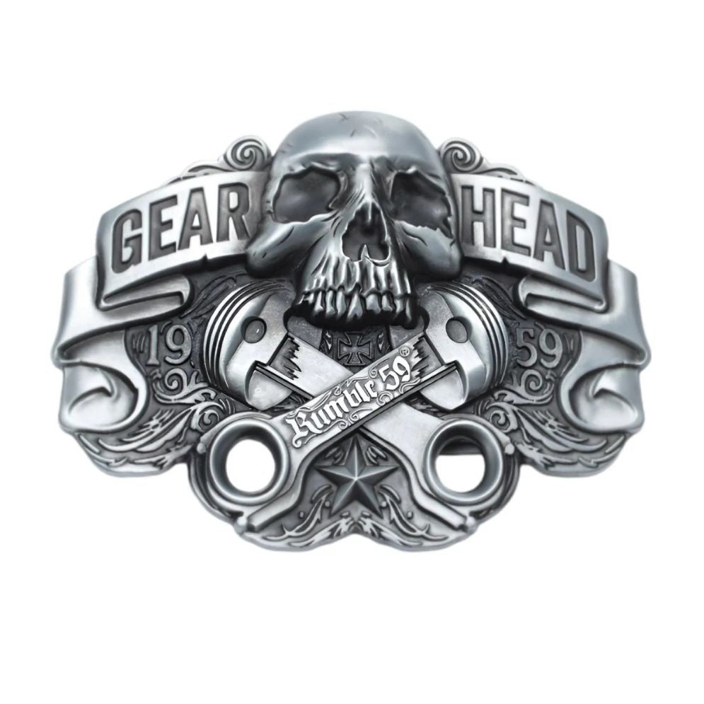 Boucle de Ceinture Moto "Gear Head" Mécanique Modèle Rick | La Ceinturerie