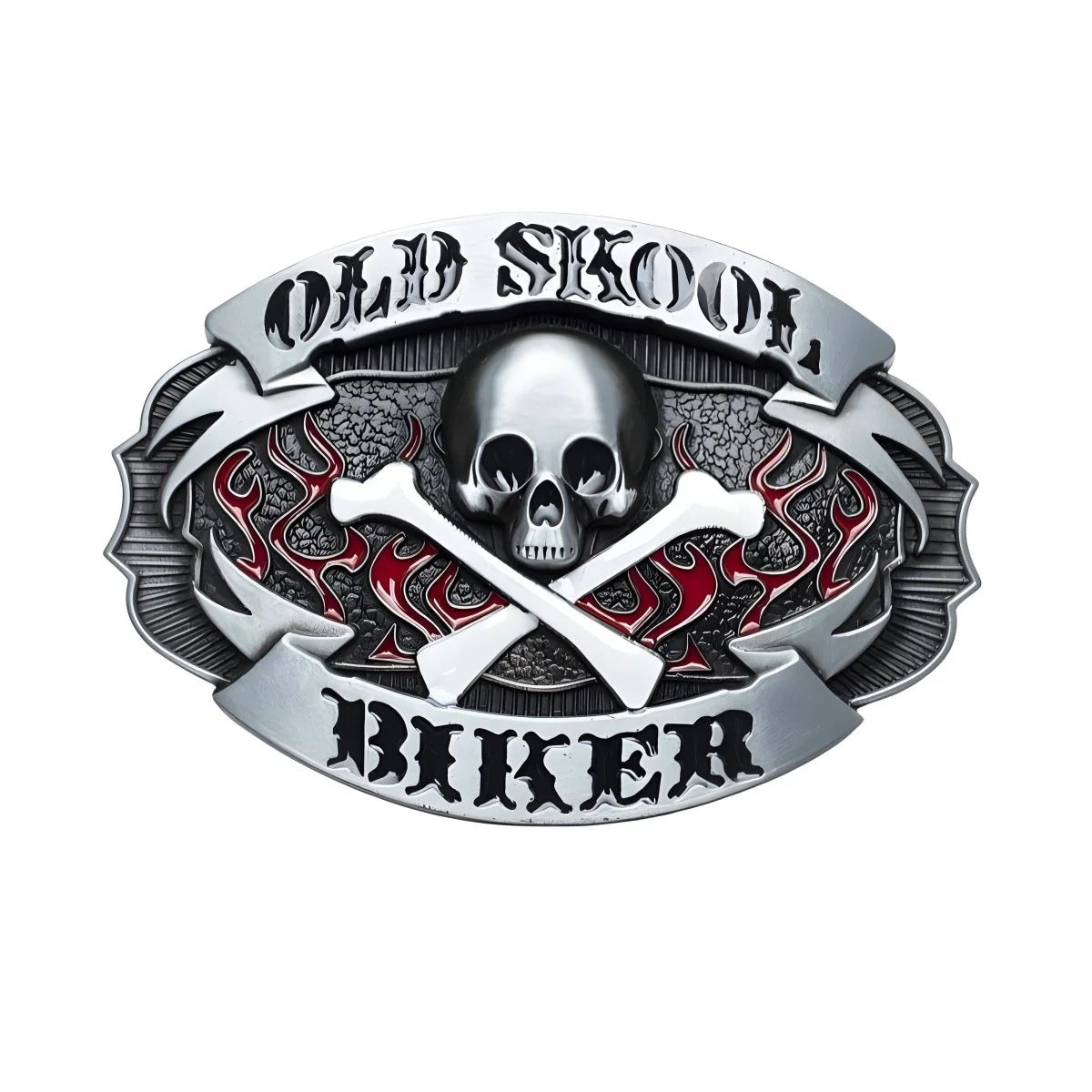 Boucle de Ceinture Moto "Old Skool Biker" Modèle Johan

