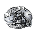 Boucle de Ceinture Squelette sur Moto Modèle Born - La Ceinturerie

