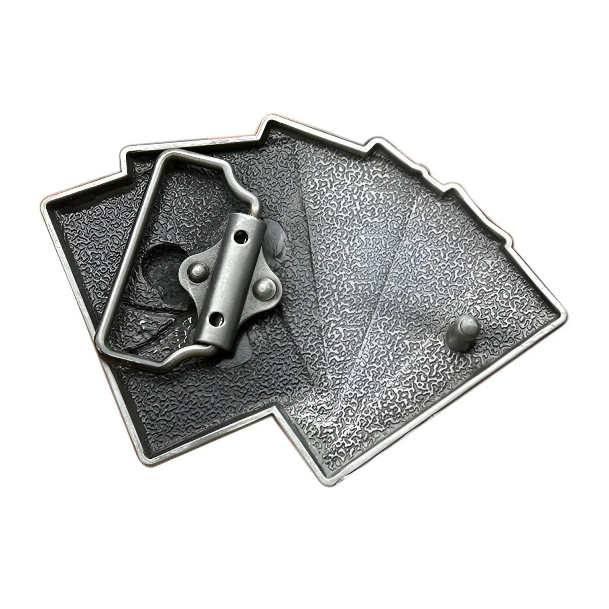 Boucle de Ceinture Tête de Mort Jeu de Cartes Pirate Modèle Alonzo | La Ceinturerie