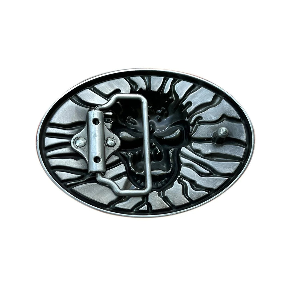 Boucle de Ceinture Tête de Mort Modèle Jensen - La Ceinturerie