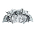 Boucle Ceinture Western Pistolets Cartes Modèle Virgail - La Ceinturerie