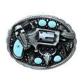 Boucle de Ceinture Western Motif Revolver Modèle kedd - La Ceinturerie

