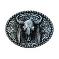 Boucle Ceinture Tête de Taureau à Plumes Modèle Clark - La Ceinturerie


