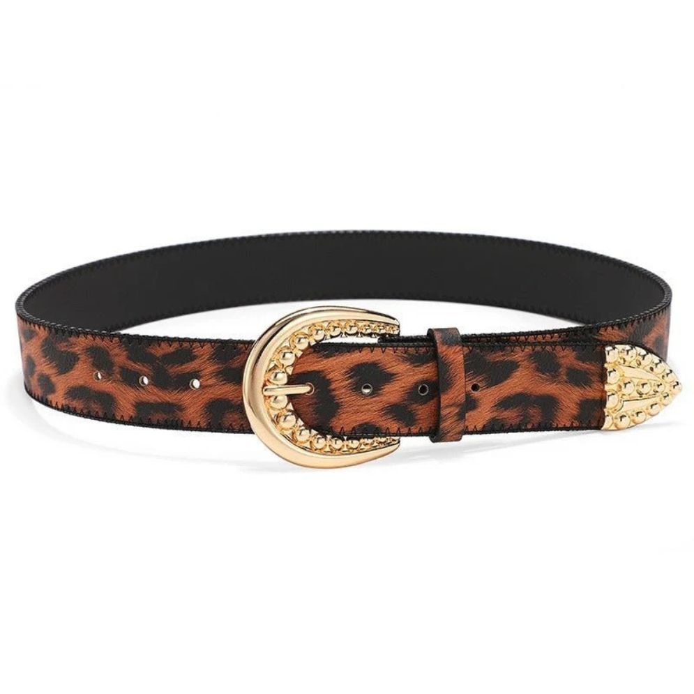 Ceinture à Imprimé Léopard Modèle Nali - La Ceinturerie