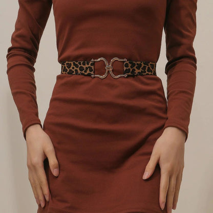 Ceinture à Imprimé Léopard Modèle Sueno - La Ceinturerie
