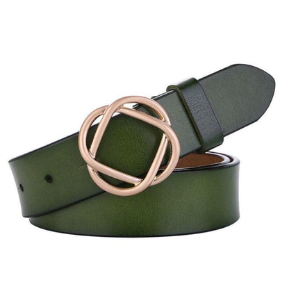 Ceinture À Motif Grand Cercle Doré - La Ceinturerie