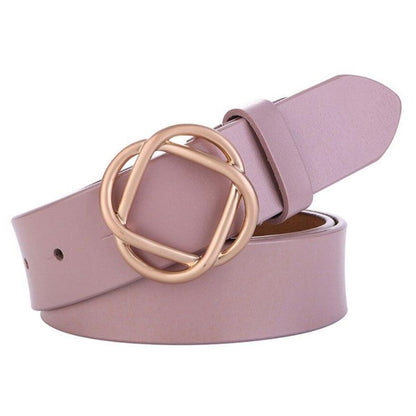 Ceinture À Motif Grand Cercle Doré - La Ceinturerie