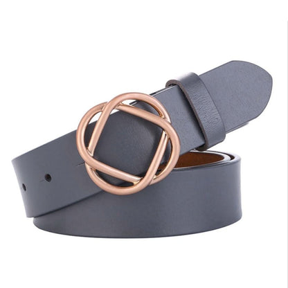 Ceinture À Motif Grand Cercle Doré - La Ceinturerie