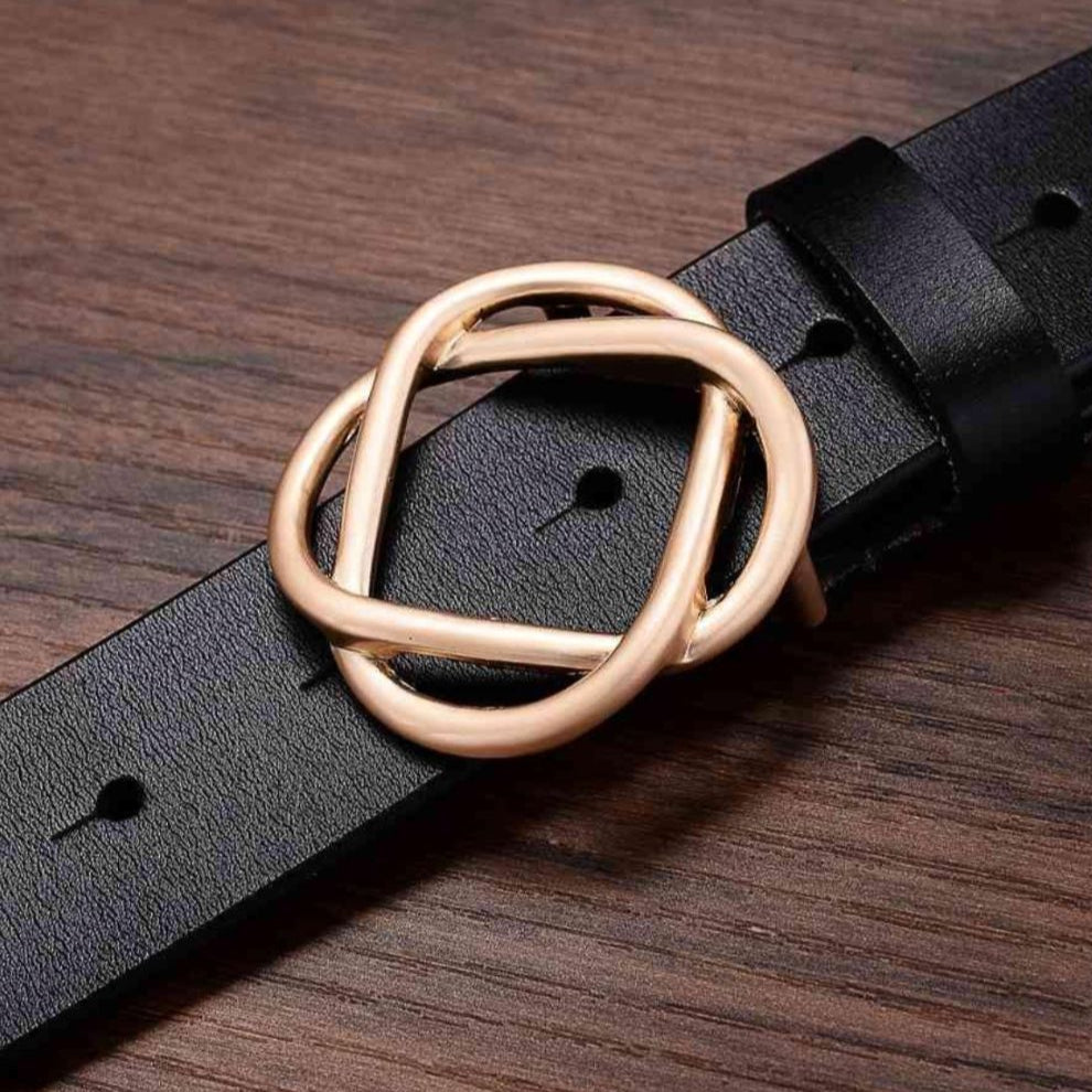 Ceinture À Motif Grand Cercle Doré