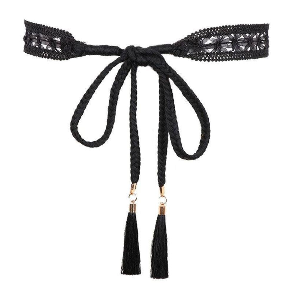 Ceinture à Nouer en Dentelle Modèle Osanna - La Ceinturerie

