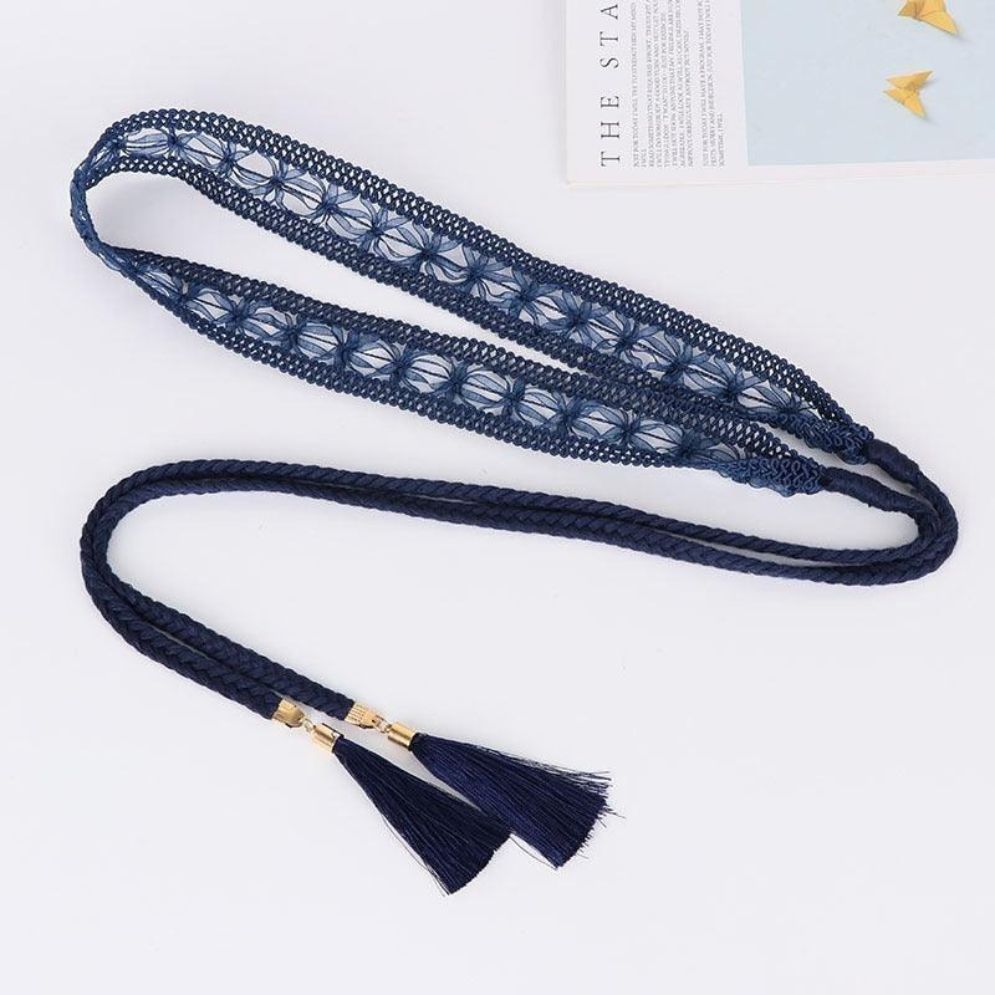 Ceinture à Nouer en Dentelle Modèle Osanna - La Ceinturerie
