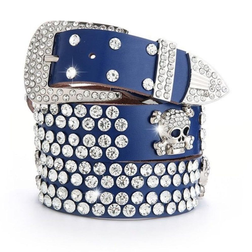 Ceinture à Strass en Cuir Femme Modèle Hokoupadia - La Ceinturerie